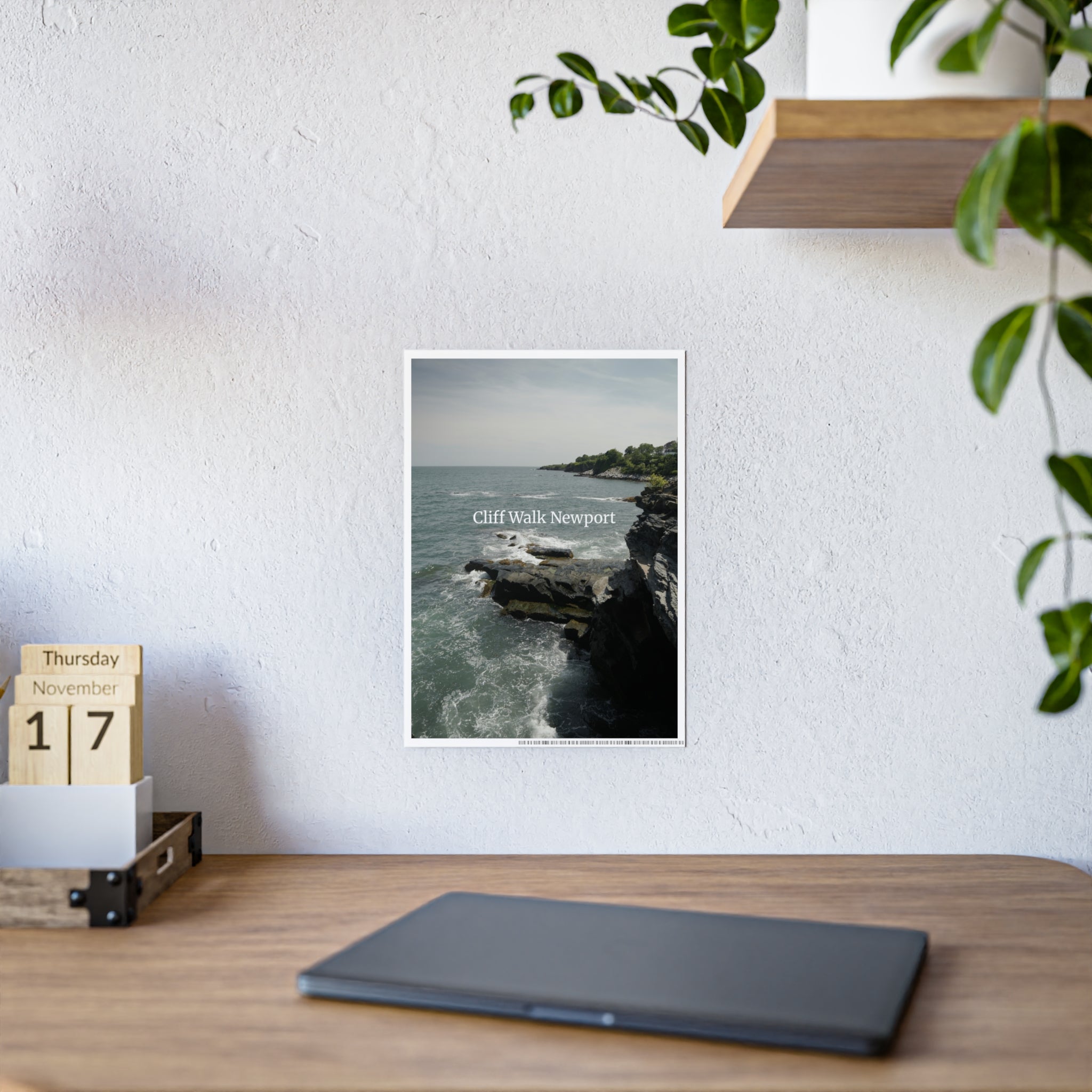 Gloss Poster — "Cliff Walk Newport" Coastal Photo Print