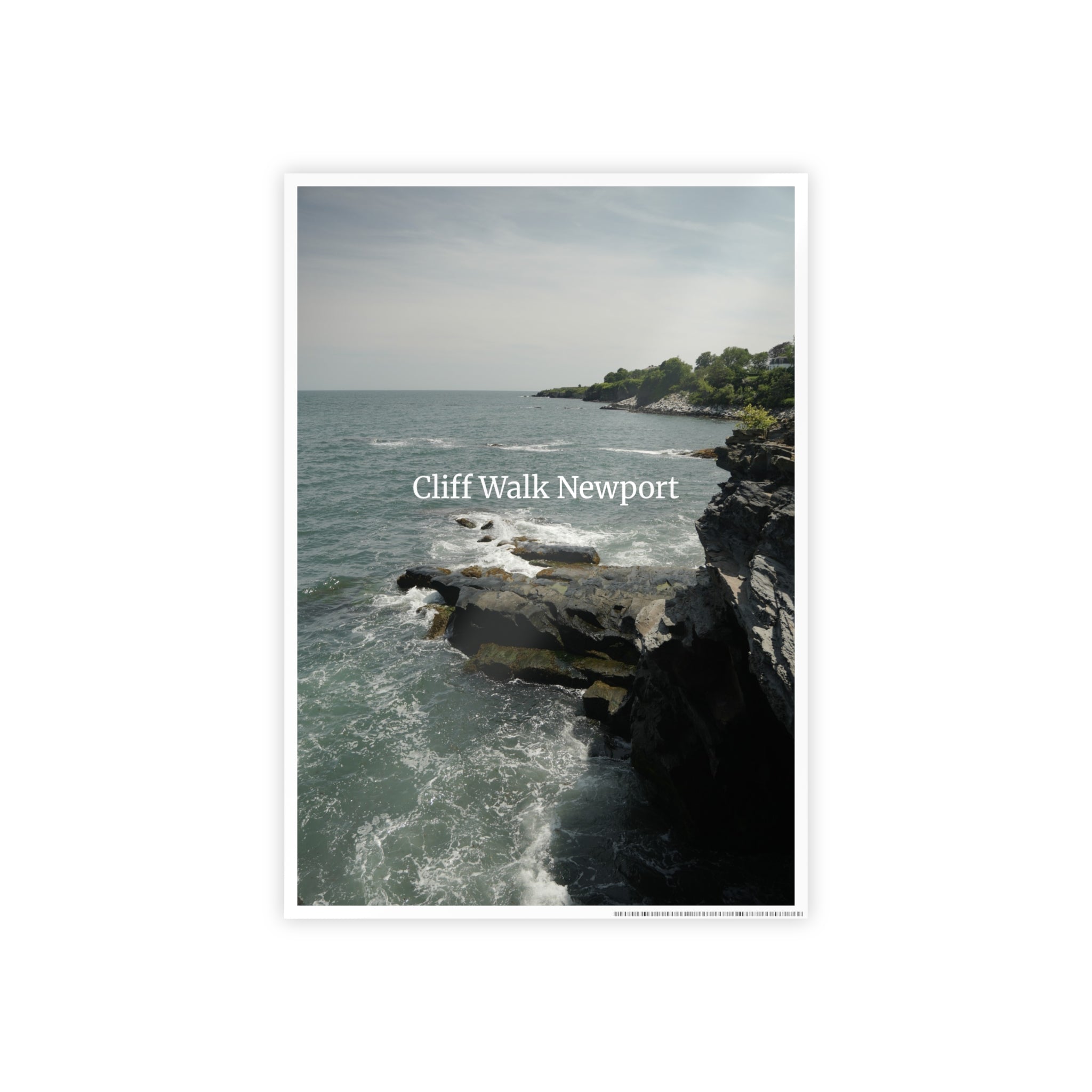 Gloss Poster — "Cliff Walk Newport" Coastal Photo Print