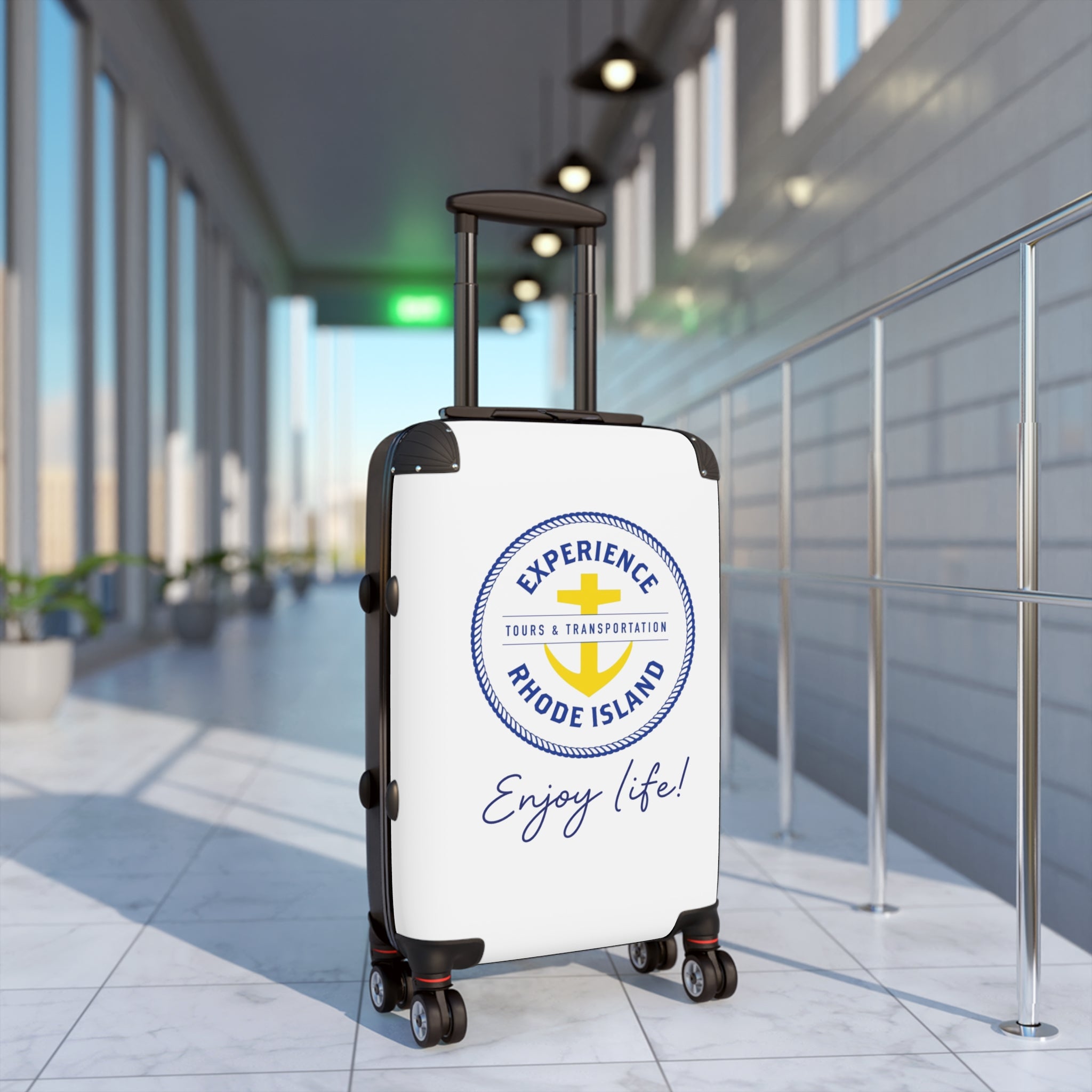 Experience Rhode Island Hard-Shell Suitcase — Durable Group Travel Luggage