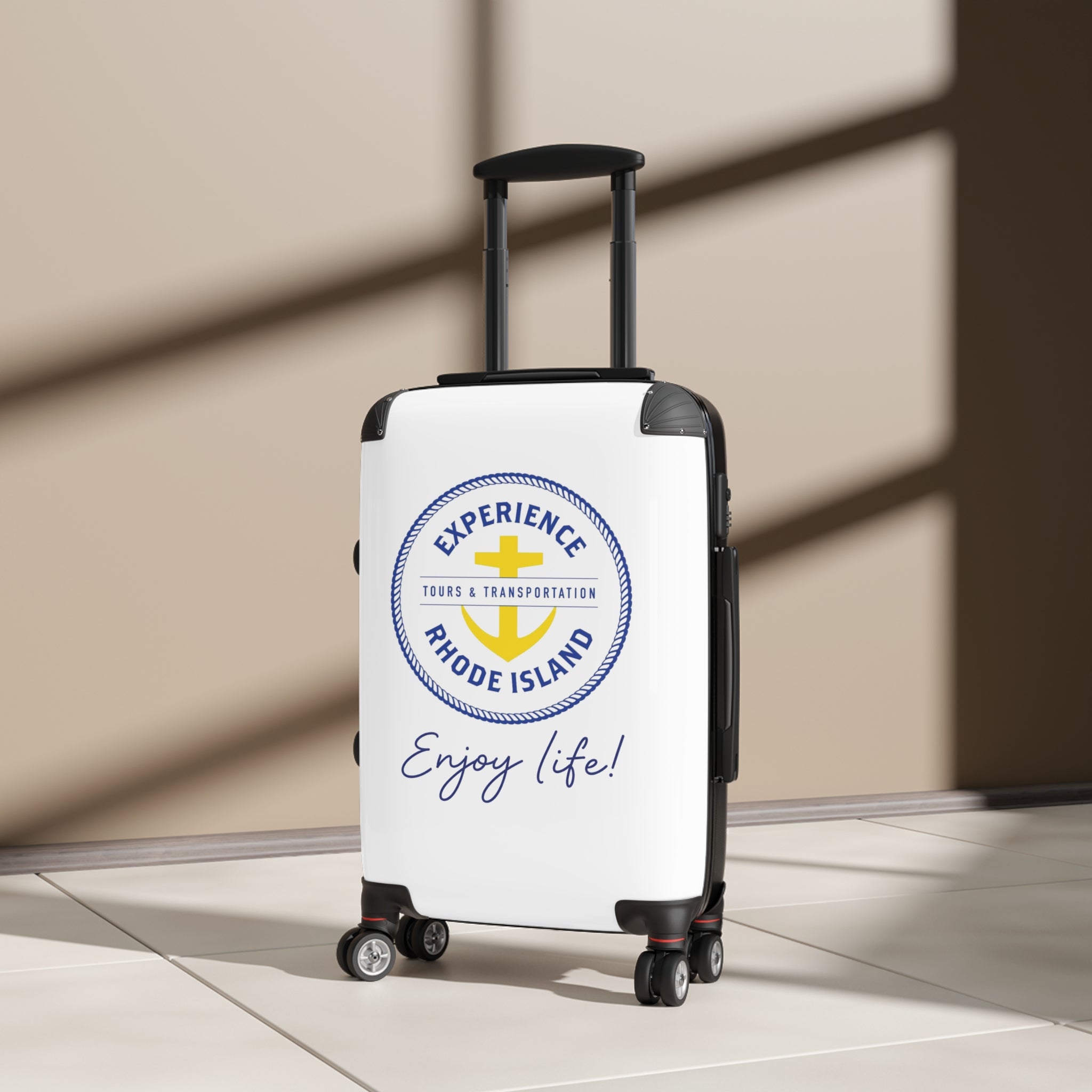 Experience Rhode Island Hard-Shell Suitcase — Durable Group Travel Luggage
